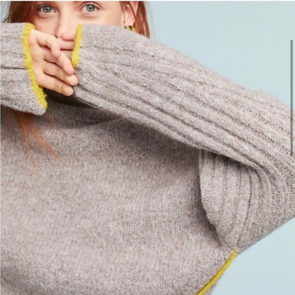 Moth by Anthropologie Oversized Wool Blend Gray Sweater - Picture 4 of 11